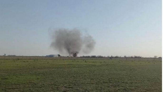 Cayó un avión en el festival aéreo de Bell Ville: hay dos muertos