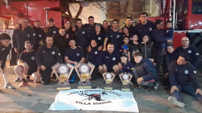 Destacada actuación de bomberos locales en las Olimpiadas