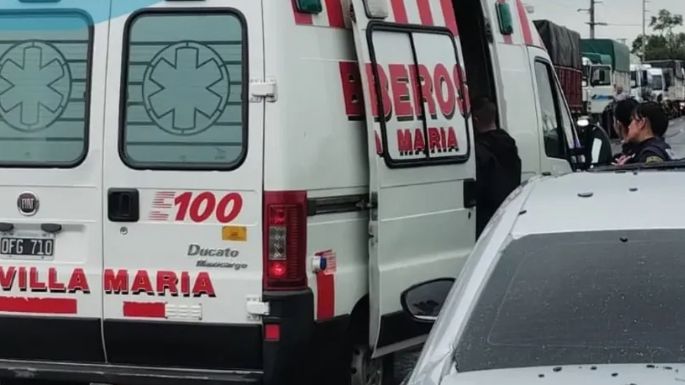 Dos accidentados al chocar en moto en el Ameghino