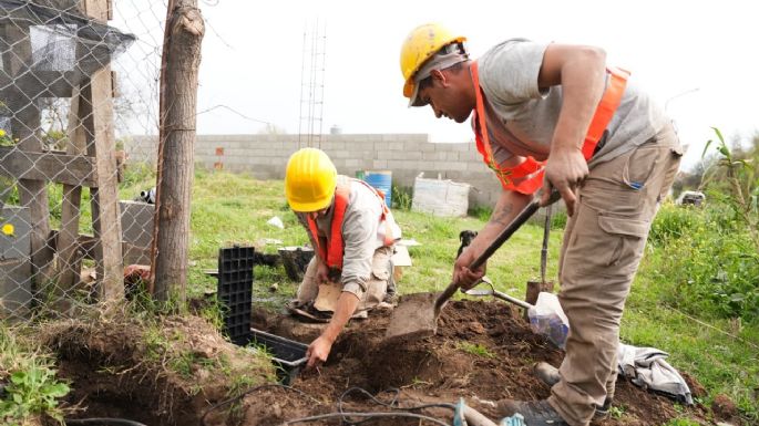 Se acerca el final de las tareas para que haya agua potable en Los Chaleses