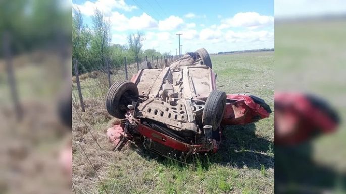 Murió un joven al volcar un auto en la ruta 11