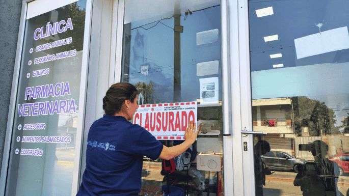 Inspecciones y clausuras en forrajerías y veterinarias