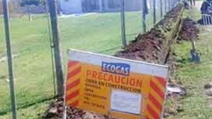 Comenzaron la obra de gas