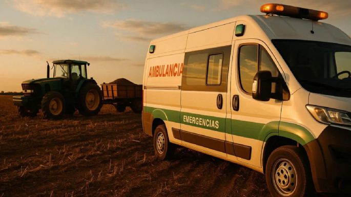 Accidente laboral en zona rural de Oliva