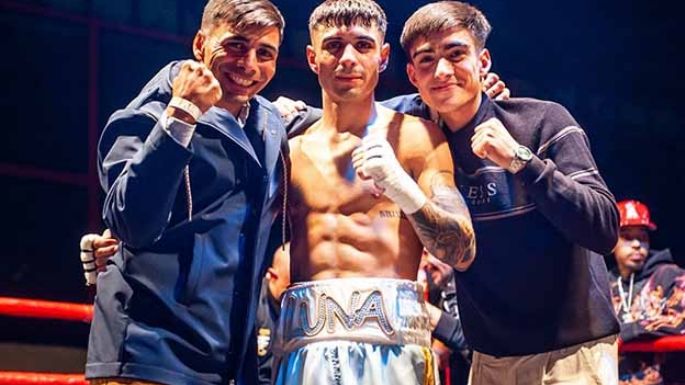 Aaron Luna ganó por nocaut y alargó su invicto en Italia