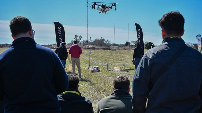 Los drones elevaron la puesta
