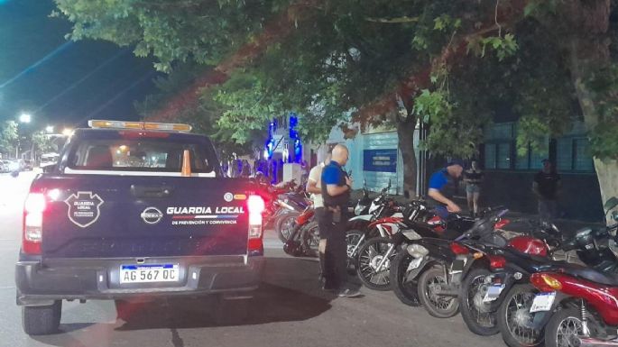 Retuvieron una treintena de motos en el fin de semana