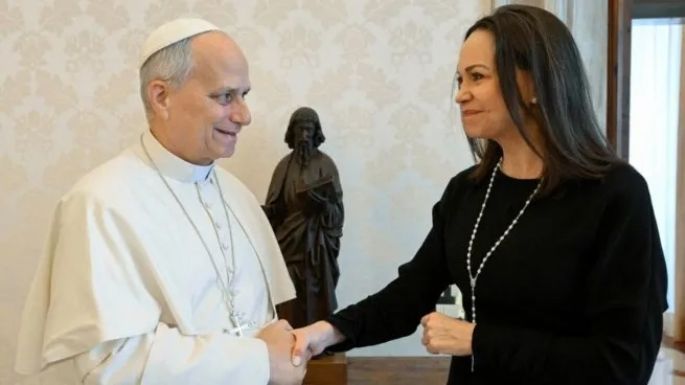 El Papa León XIV se reunió con María Corina Machado