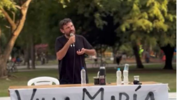 Juan Grabois encabeza un acto en Villa María