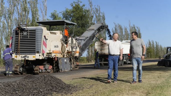 Avanzan obras de mejora vial en el ingreso norte por Ruta 9