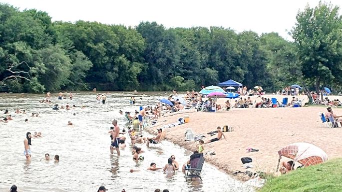 Ante el calor intenso, la costanera volvió a ser el refugio más elegido