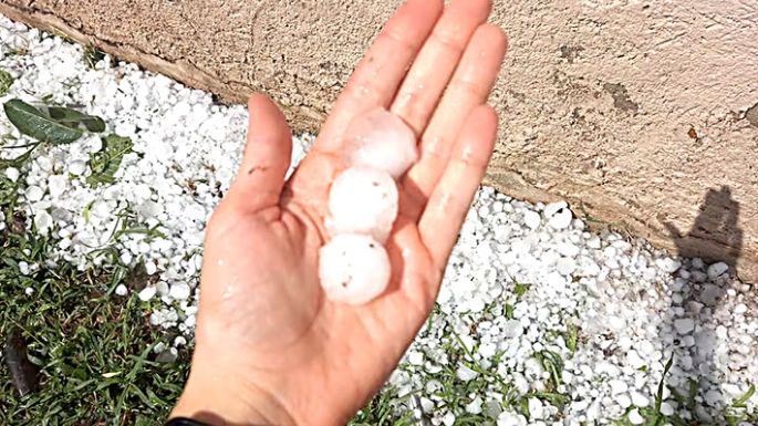 Granizo en la provincia