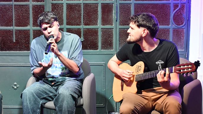 Juli Cardozo pasó por la Usina Cultural