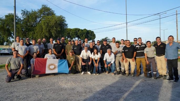 El segundo grupo partió hacia Chubut