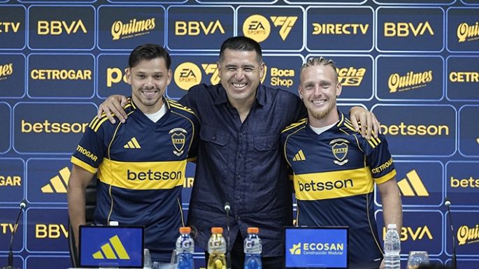 Riquelme presentó a Romero y Ascacibar