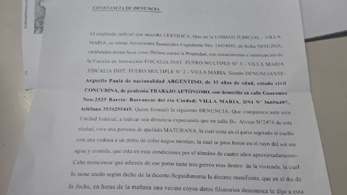 Investigan presunto maltrato animal y la desaparición de un perro