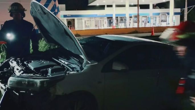 Un automóvil con cuatro ocupantes despistó en la ruta