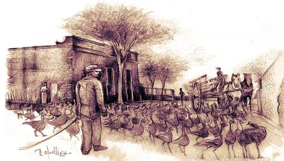 Villa Nueva, emergente de postas y caminos