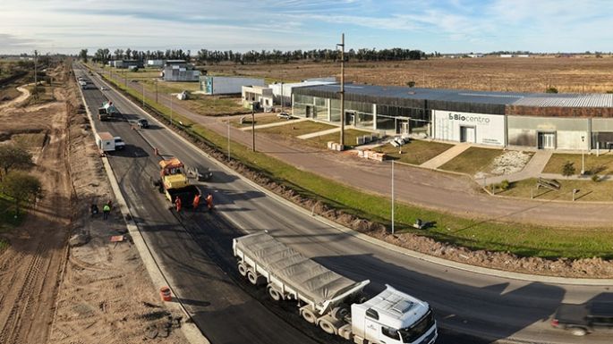 Avanza la obra en la ruta 158