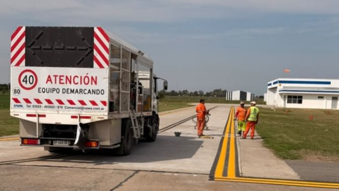 Reacondicionaron la pista del Aeropuerto Regional