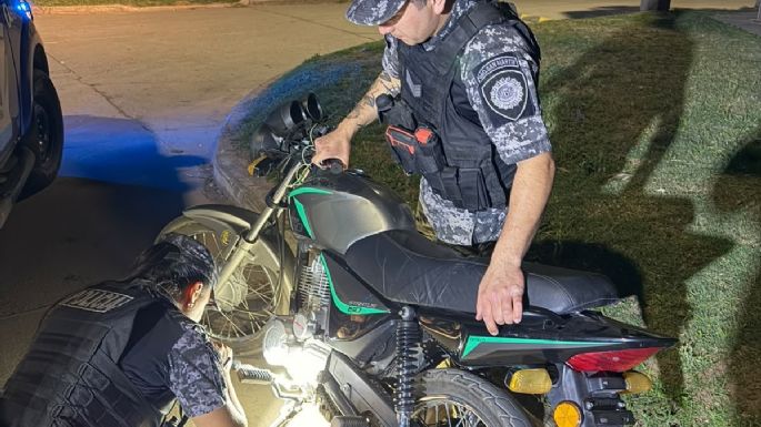 Detuvieron a un joven y recuperaron una motocicleta con pedido de secuestro