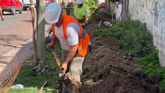 Empezó la obra de gas en barrio La Floresta