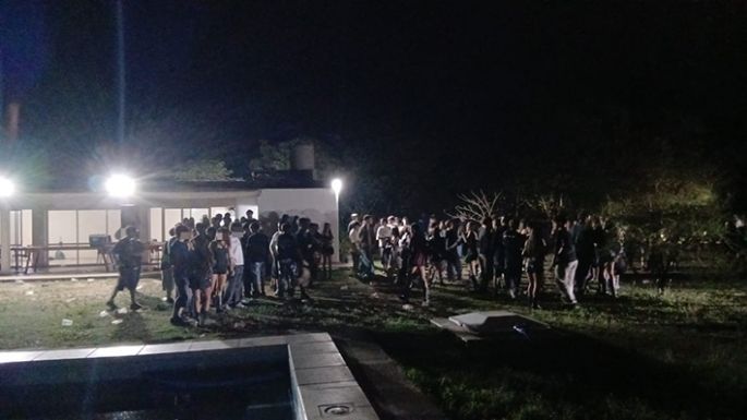 Clausuraron una fiesta clandestina con 200 pibes