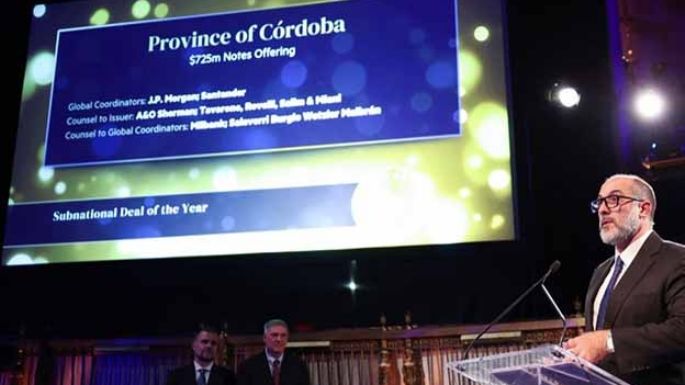 LatinFinance premió a la Provincia de Córdoba