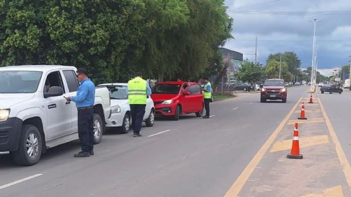 Intensificaron los controles de tránsito en Villa Nueva