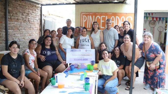 Fundación Pinceladas recibió $3millones y materiales del “VM Piensa y Propone"