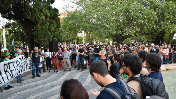 Marcha en Plaza Centenario contra la reforma laboral