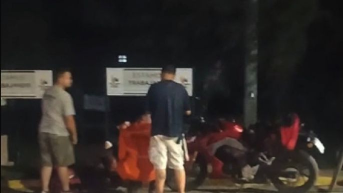 Accidente entre moto y bicicleta en la ruta 2