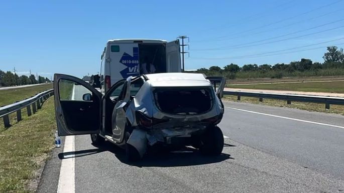 Choque “por alcance” en la autopista
