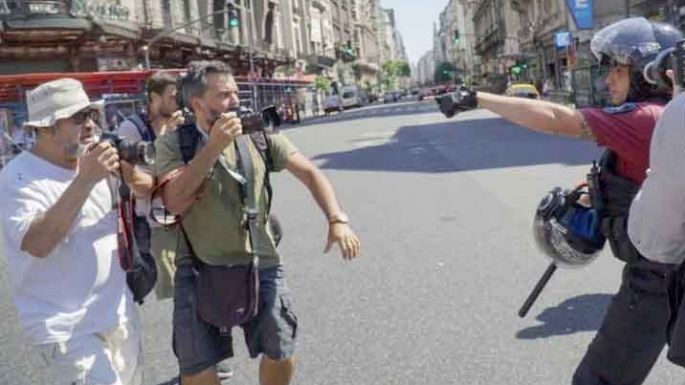 Violencia policial contra la prensa