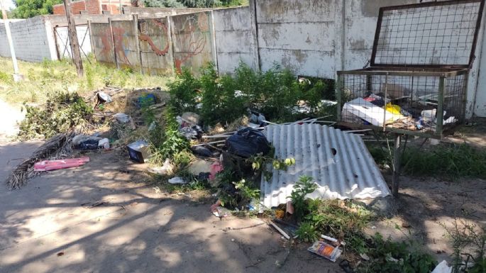 Una vereda convertida en microbasural