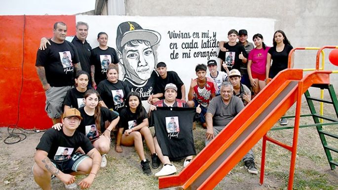 Inauguran la Plazoleta Ángeles de Luz en honor a Nahuel Durán