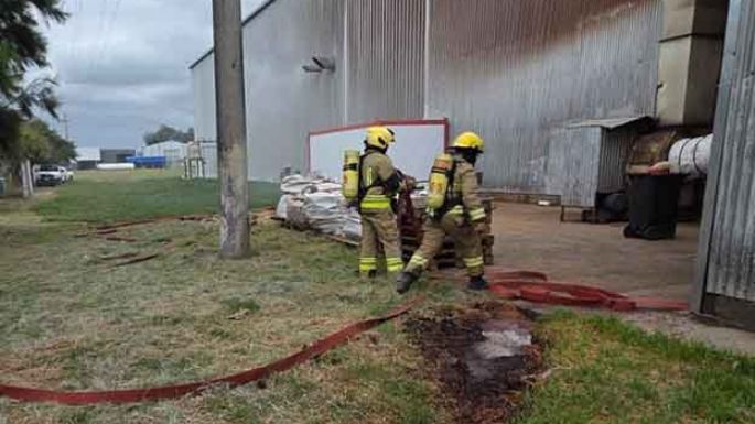 Fuego en General Deheza