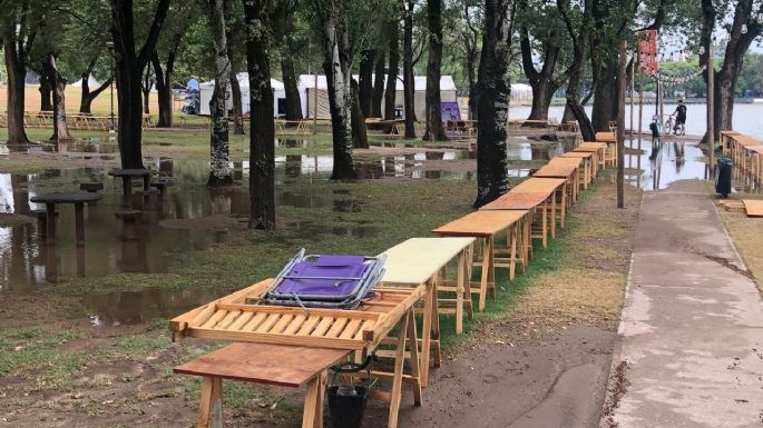 La lluvia afectó el Recorrido Peñero y desagotan con bombas