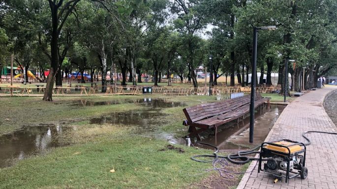 La lluvia afectó el Recorrido Peñero y desagotan con bombas