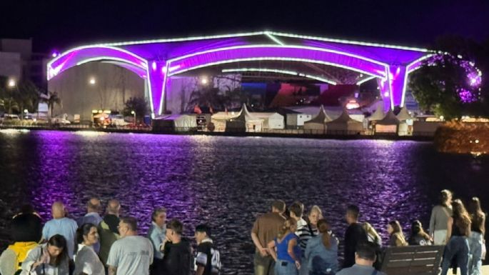 Inauguraron la iluminación ornamental del Anfiteatro