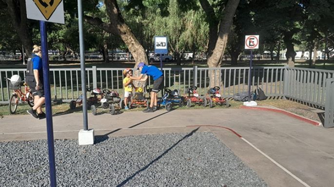Dando pista a pequeños, para el tránsito del futuro