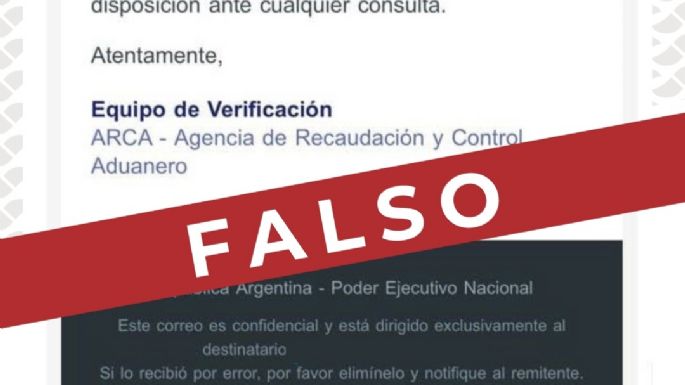 Alertan por una estafa que suplanta a ARCA y busca robar datos personales