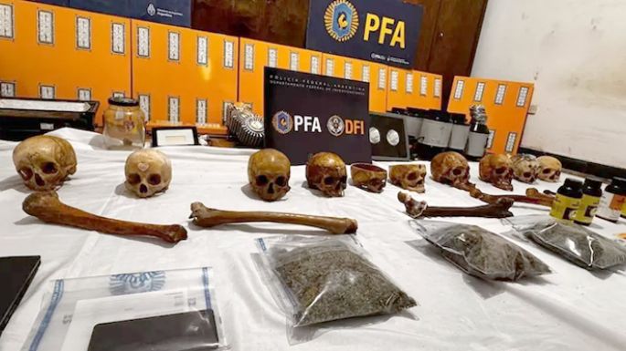 Fueron a buscar marihuana y hallaron 10 cráneos humanos