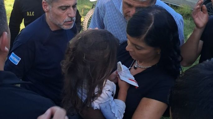 Apareció sana y salva Esmeralda, la niña de 2 años que estaba desaparecida en Cosquín