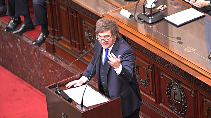 Milei inauguró el período de  sesiones ordinarias en el Congreso