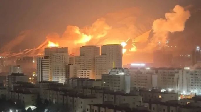 Misiles iraníes sobre Israel