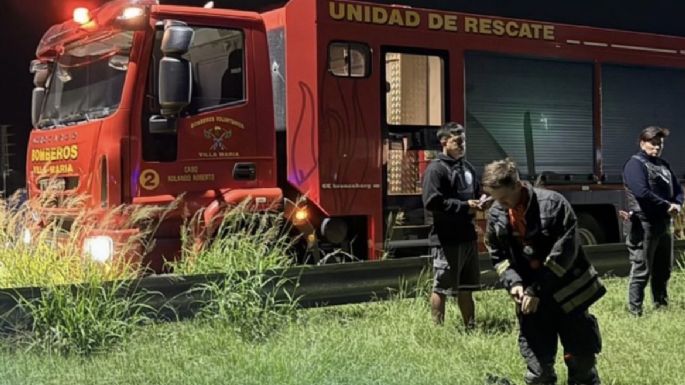 Choque entre un auto y un utilitario en la ruta 158: un hombre fue hospitalizado