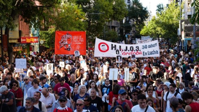 Movilización en el centro de Córdoba por el 24 de marzo