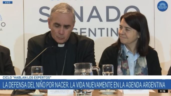 El obispo de Villa María expuso en el Senado y llamó a “defender la vida desde la concepción”