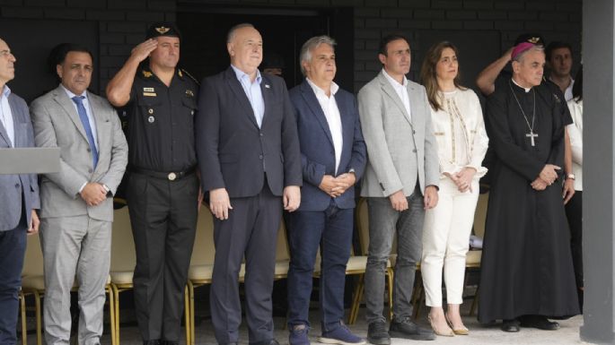 Con el gobernador, inauguran la sede de la Policía Antinarcotráfico en Villa María